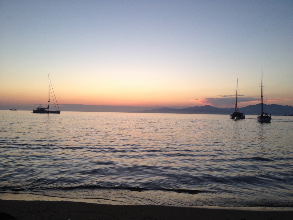 coucher de soleil mykonos