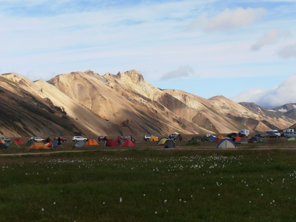 Campement à landmannalaugar