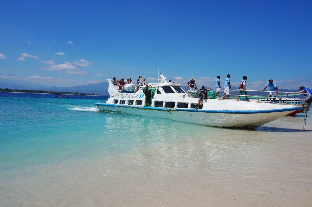 indonésie, bali, gili meno, speed boat