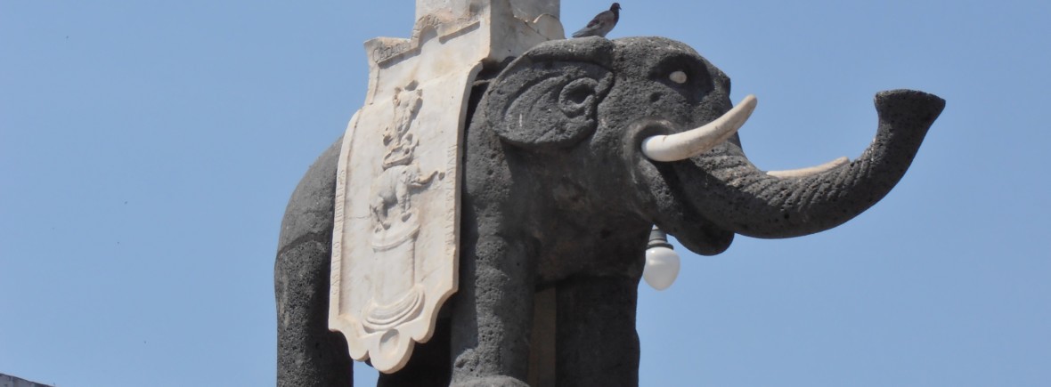 Fontaine de l'éléphant Catane Sicile