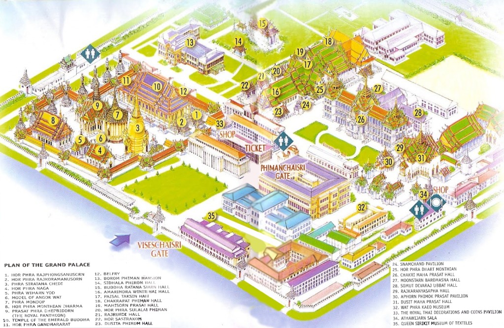 Plan Grand Palais bangkok