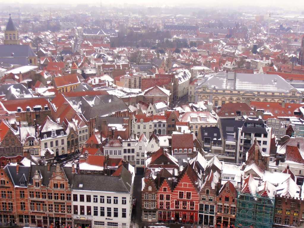 Vue du Beffroi à Bruges