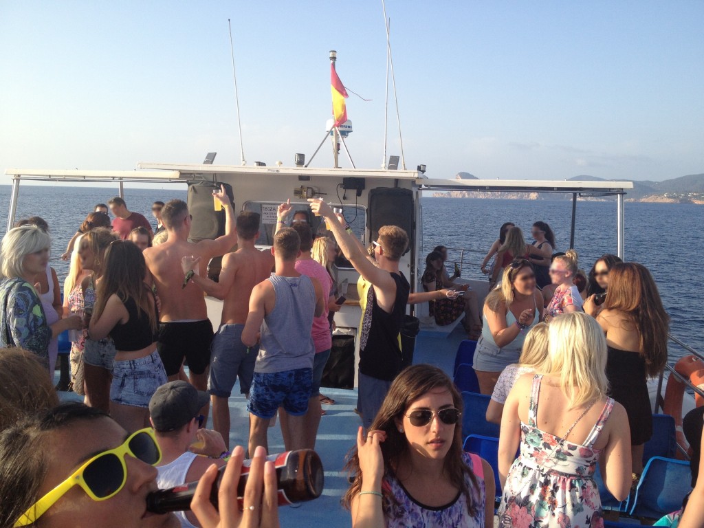 Ibiza Sunset boat