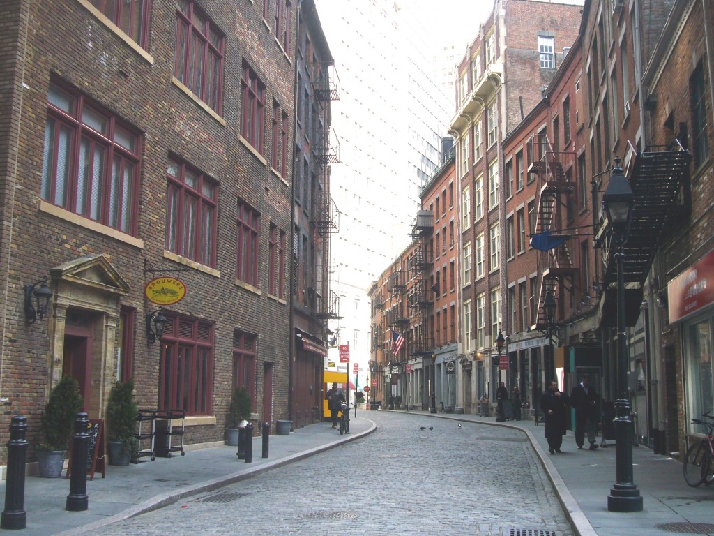 Wall street stone street