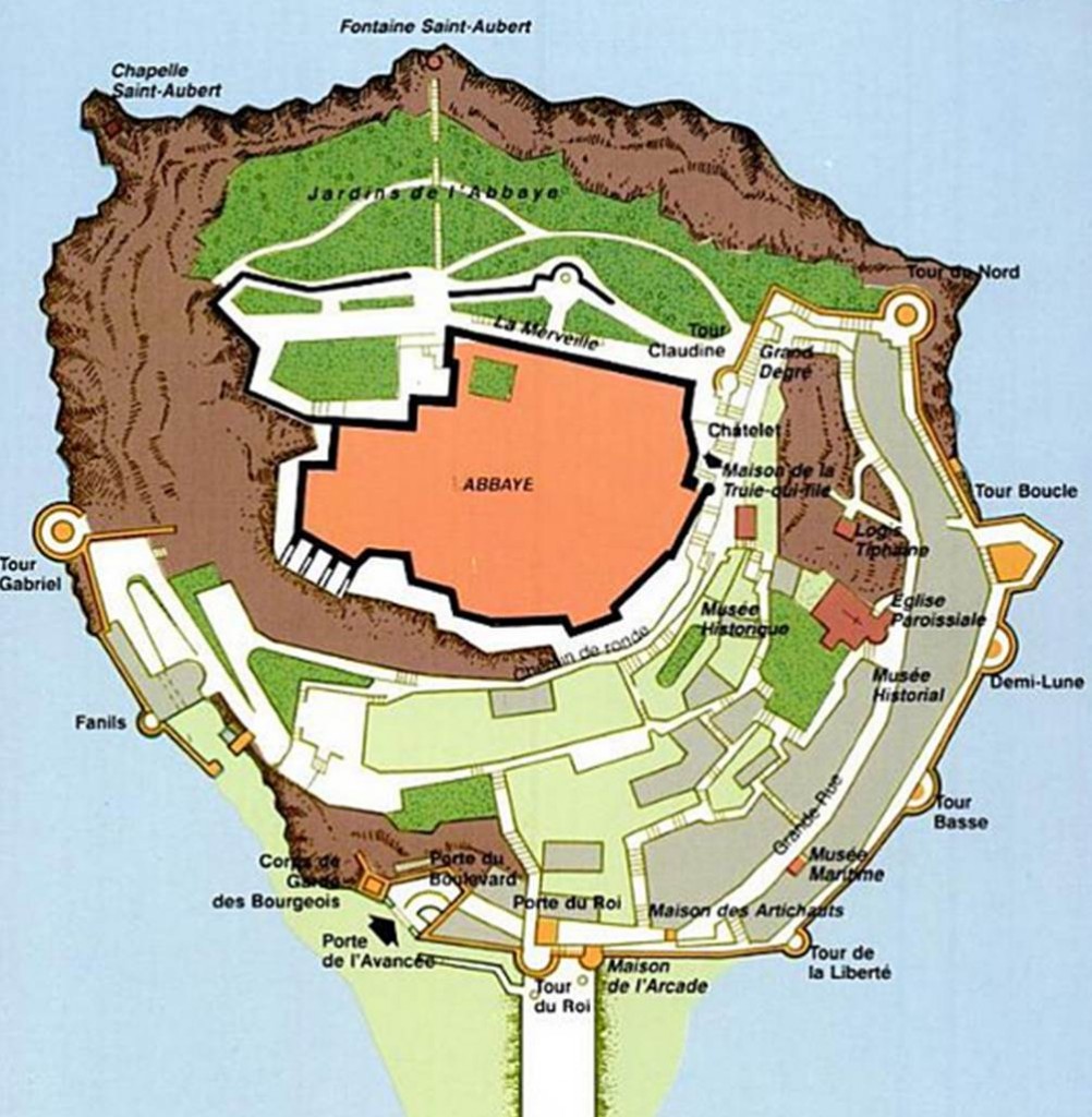 Plan du Mont Saint Michel