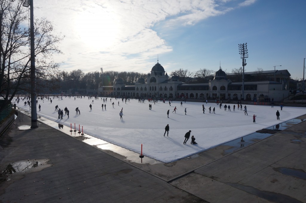 patinoire bois de ville budapest