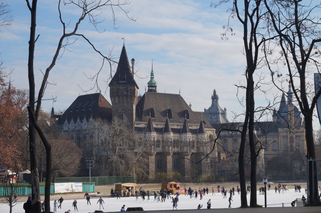 patinoire face chateau budapest