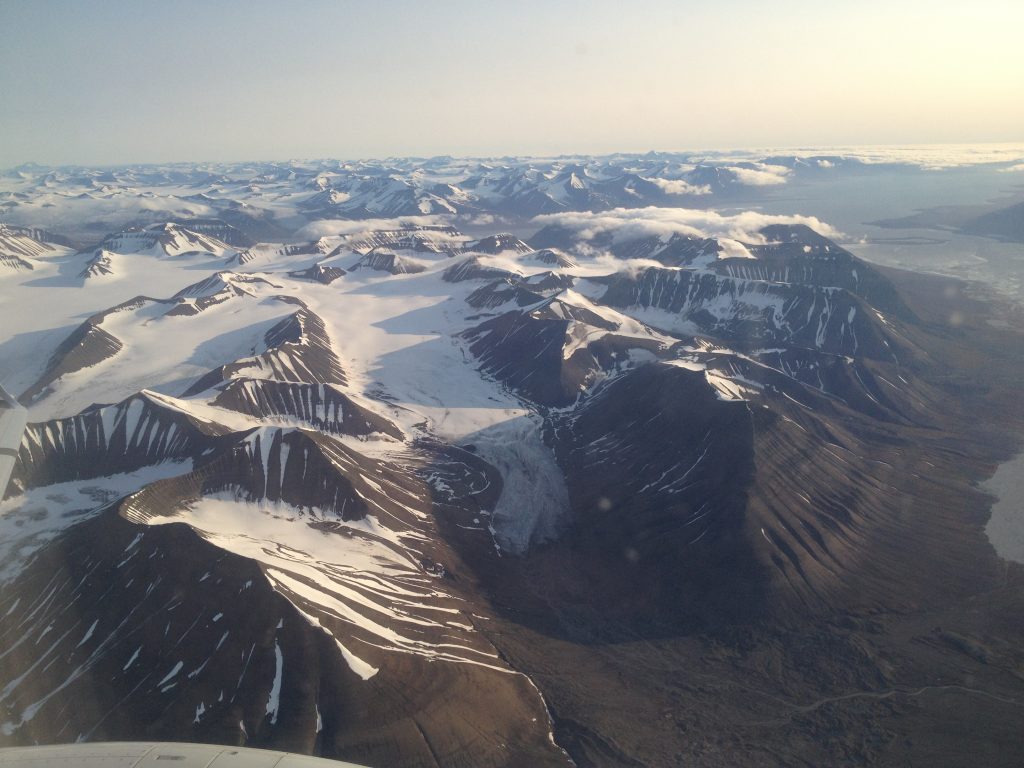 vue svalbard avion