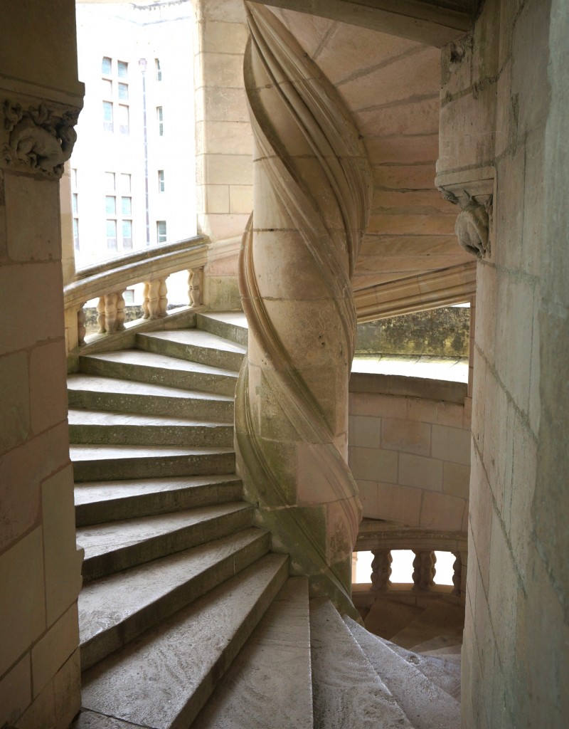 escaliers chateau de chambord