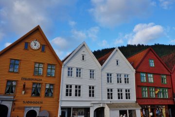 norvege bergen quai de Bryggen