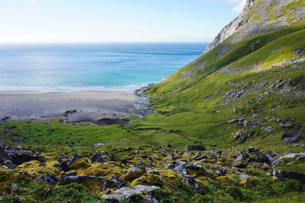 Lofoten norvege Kvalvika