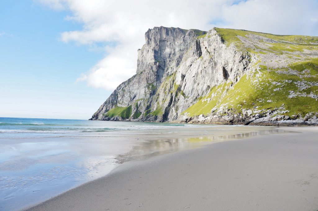 Lofoten norvege Kvalvika