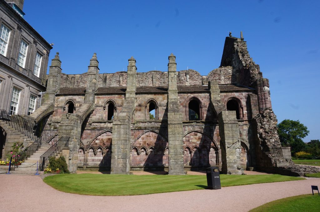 ecosse edimbourg palais d’Hollyrood abbaye