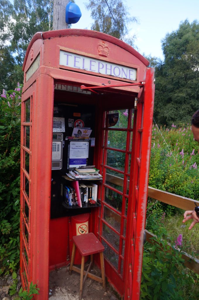 cabine téléphonique ecosse