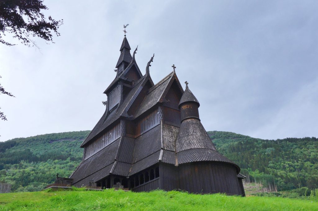 église en bois debout vik norvège