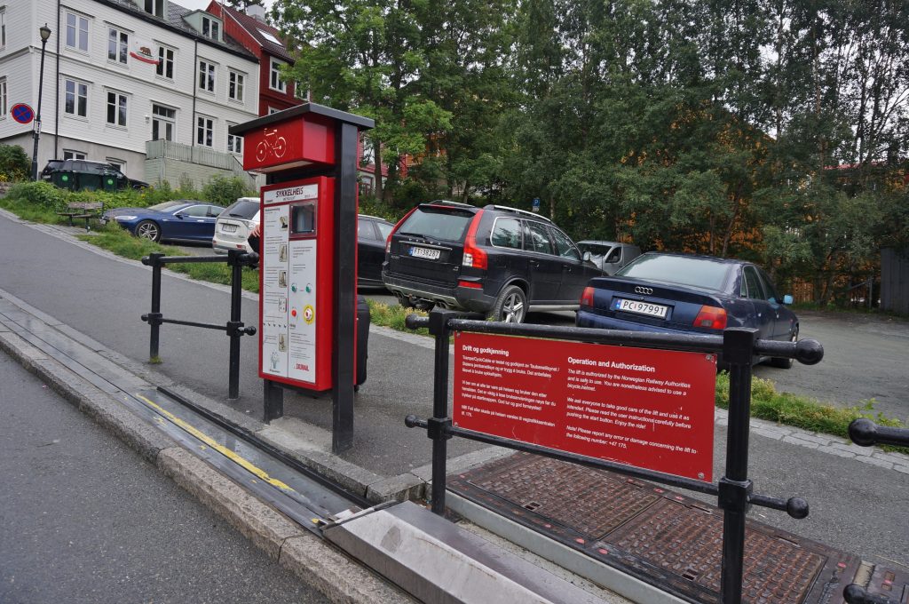 norvege trondheim monte vélo