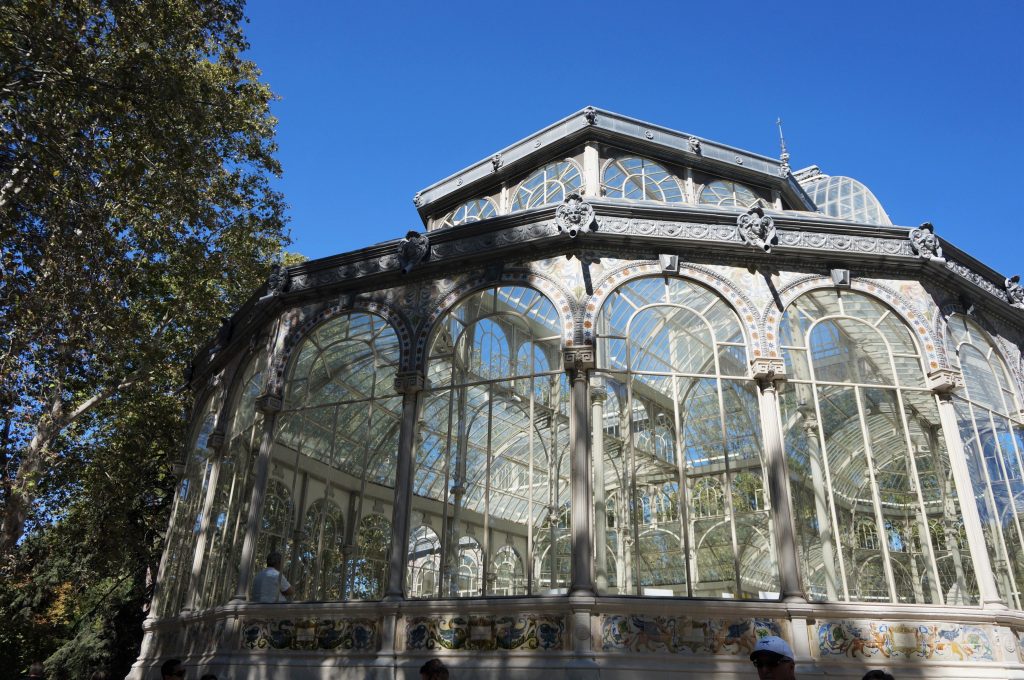 madrid espagne parque del retiro palacio de cristal