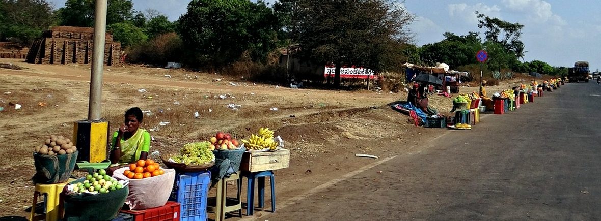 marchands de fruits en inde