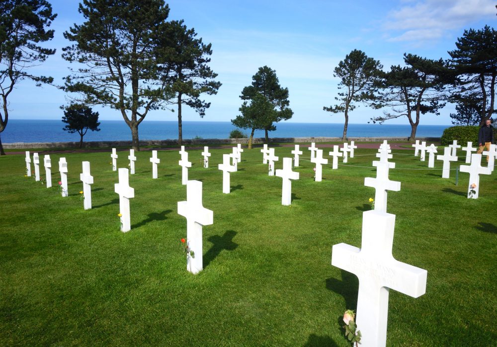 cimetière américain, plages du débarquement normandie