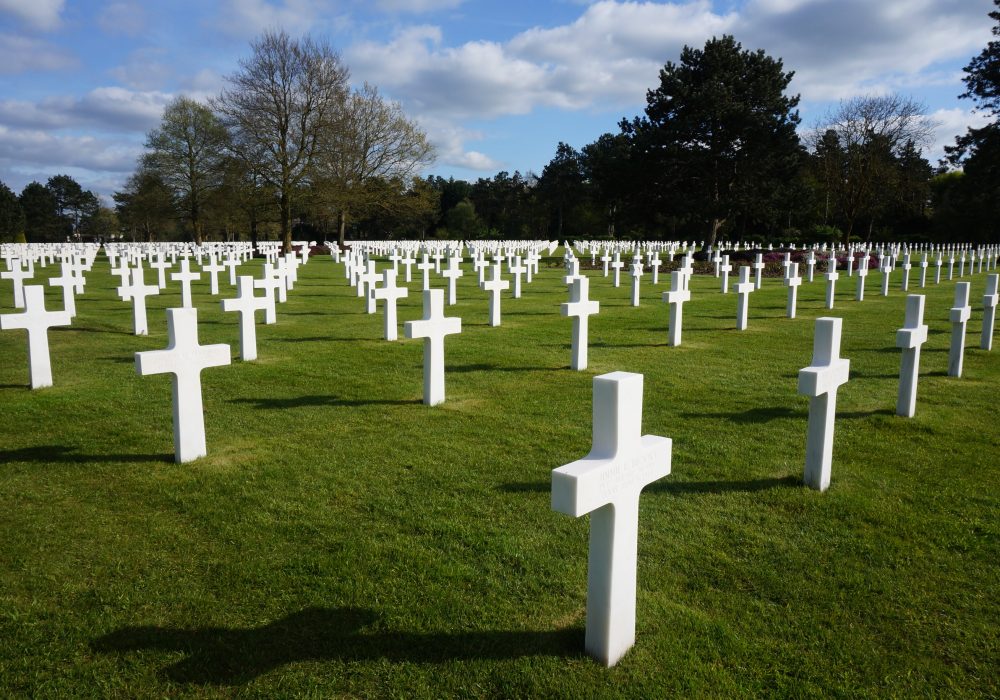 cimetière américain, plages du débarquement normandie