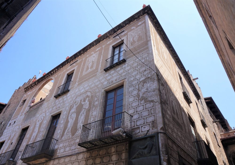 Immeuble de l'Ordre des Architectes de Catalogne, barrio gotico, Barcelone, Espagne