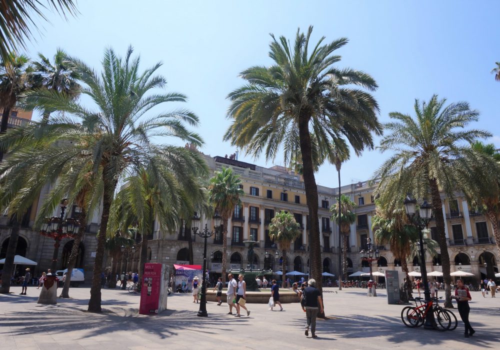 Plaça Real, Barcelone, Espagne