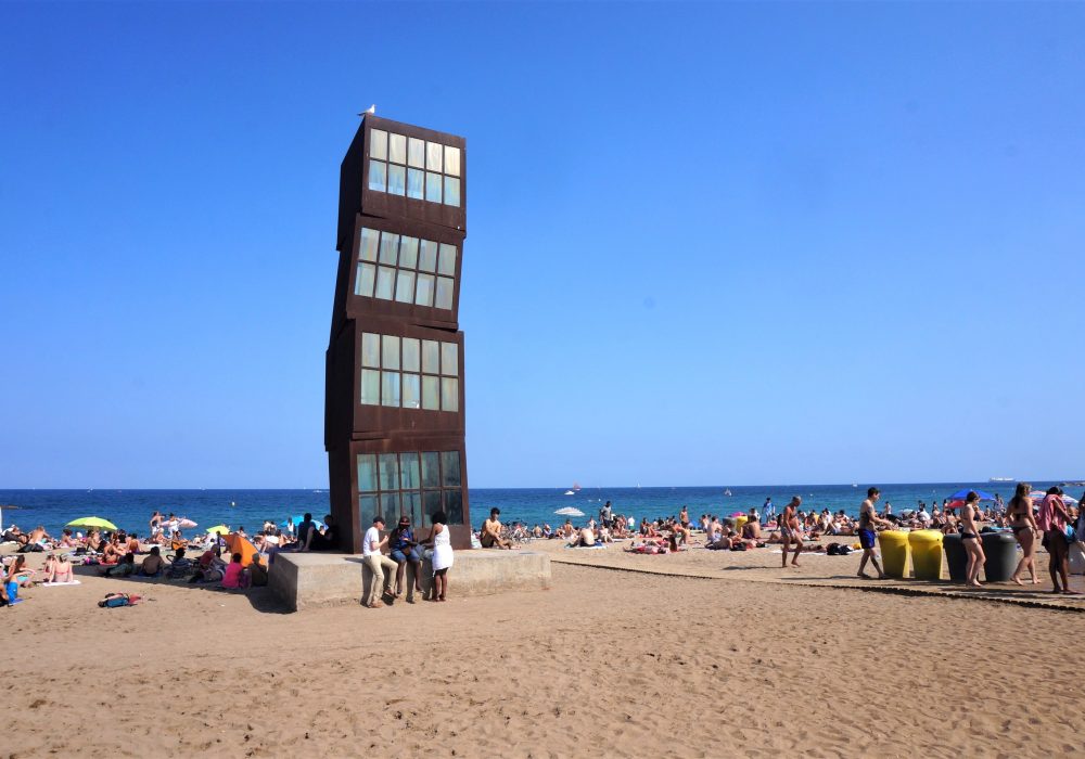 Sculpture L'Estel ferit, Barceloneta, Barcelone, Espagne