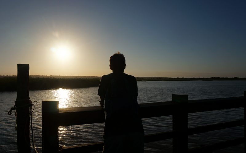 coucher de soleil, ste lucia, afrique du sud