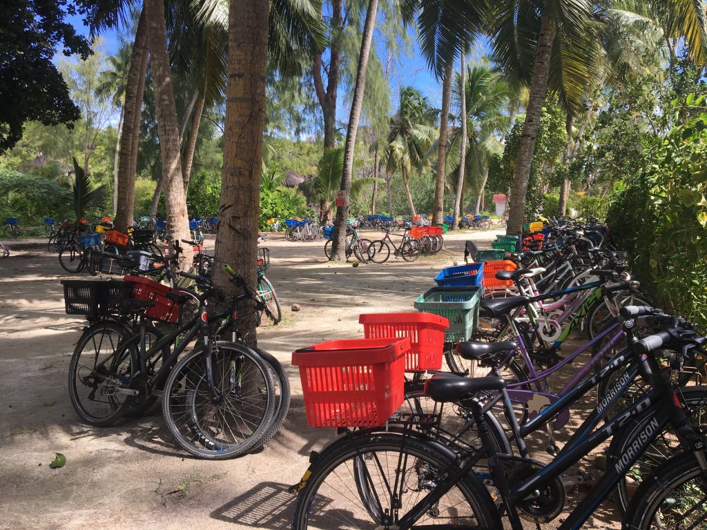 vélos, la digue, seychelles