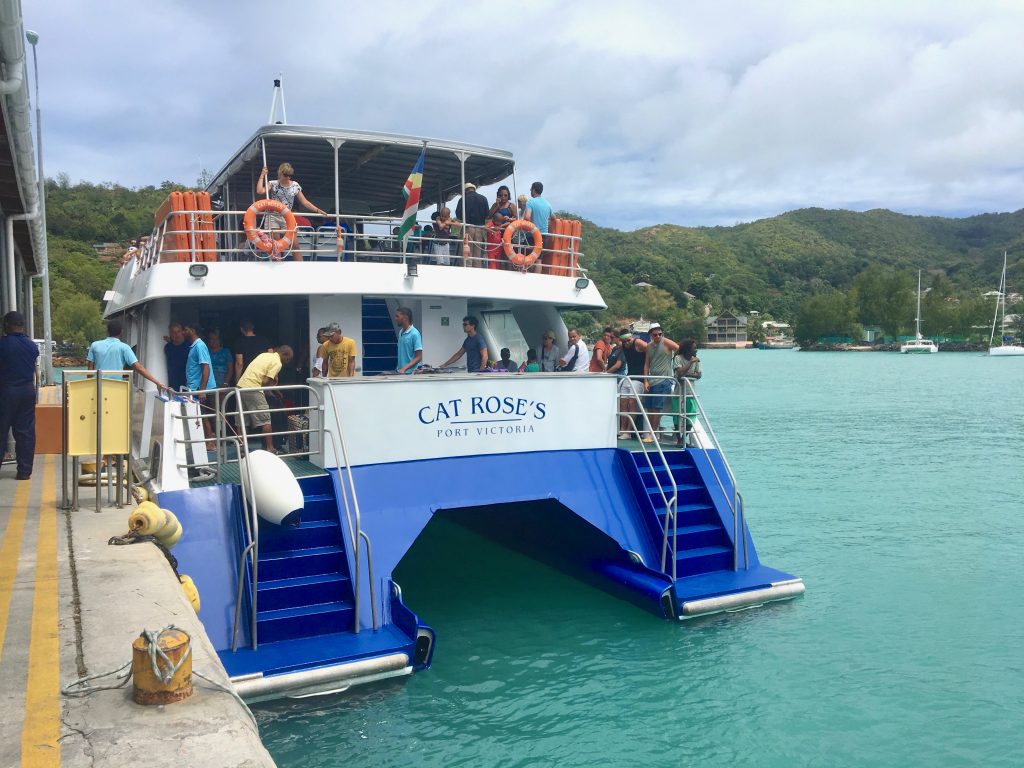 bateau cat coco, la digue, seychelles