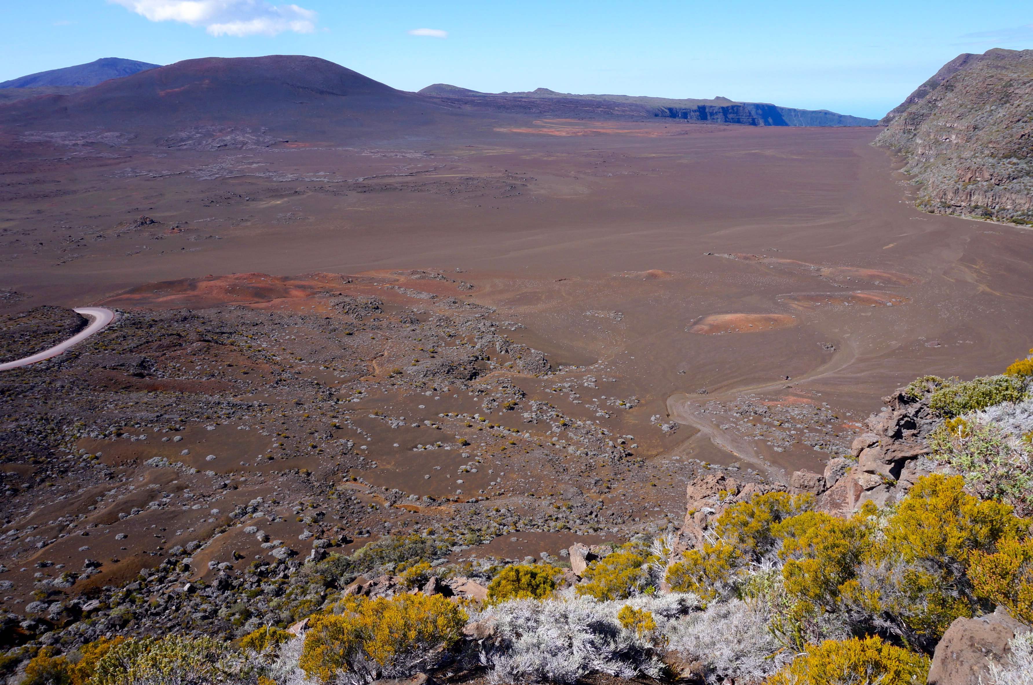 plaine des sables réunion piton de la fournaise