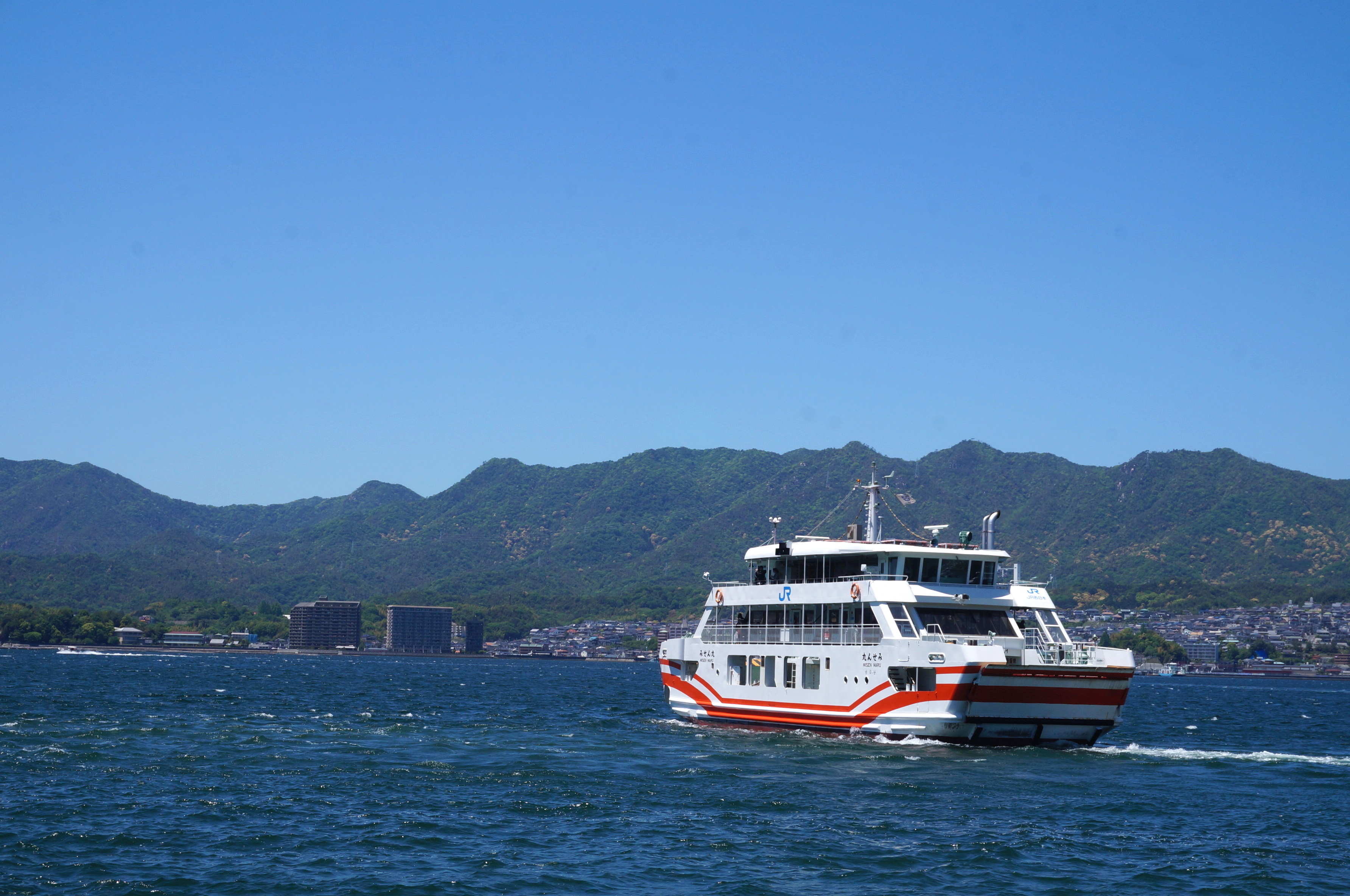 ferry, hiroshima ile miyajima, japon