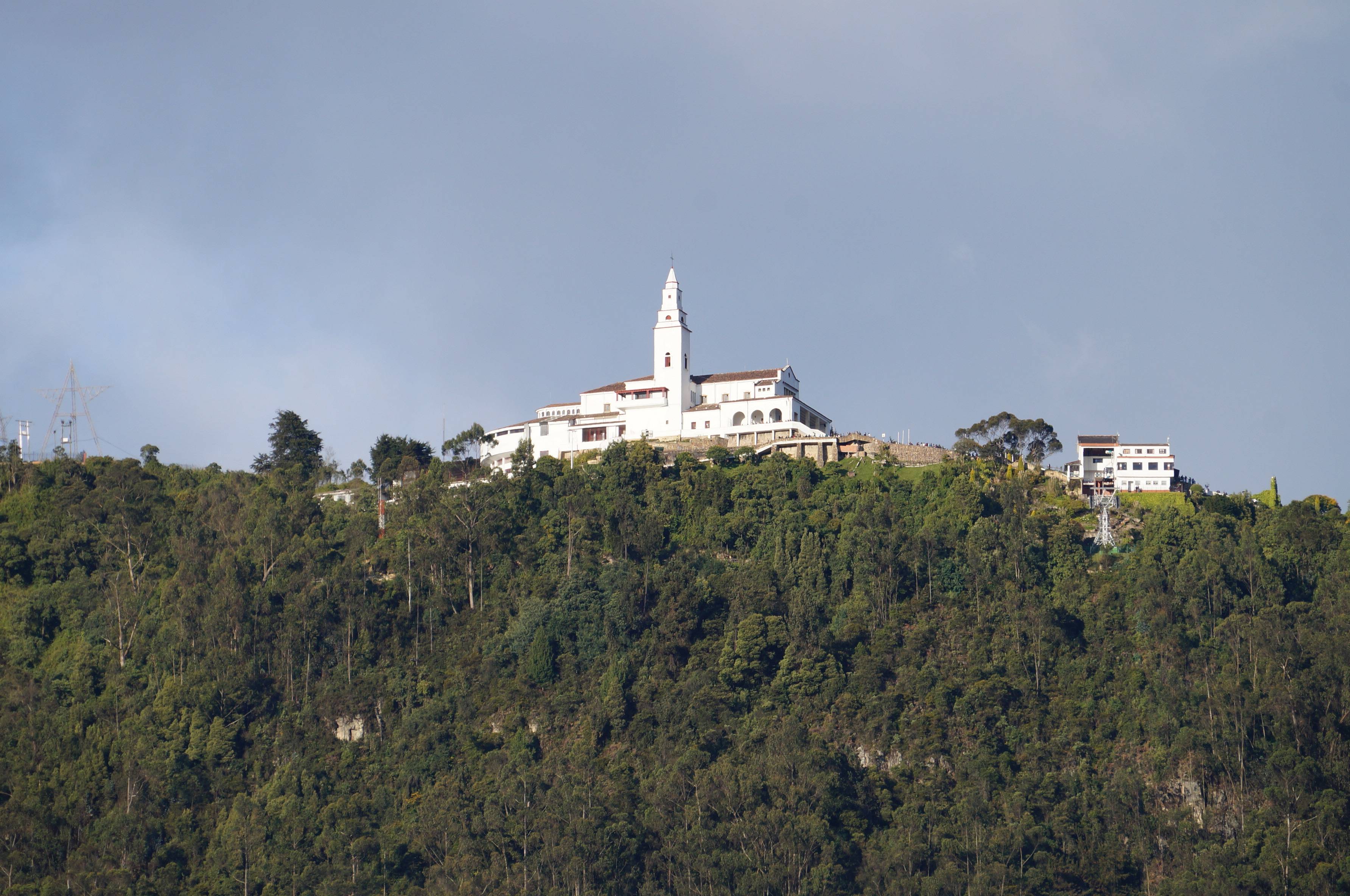 vue sur bogota, cerro de monserrate, colombie