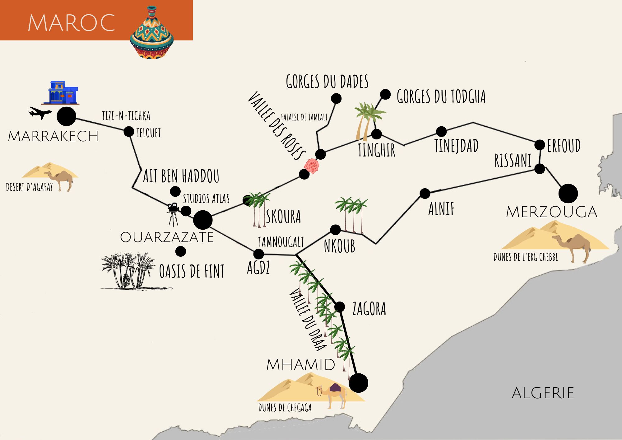 carte du maroc