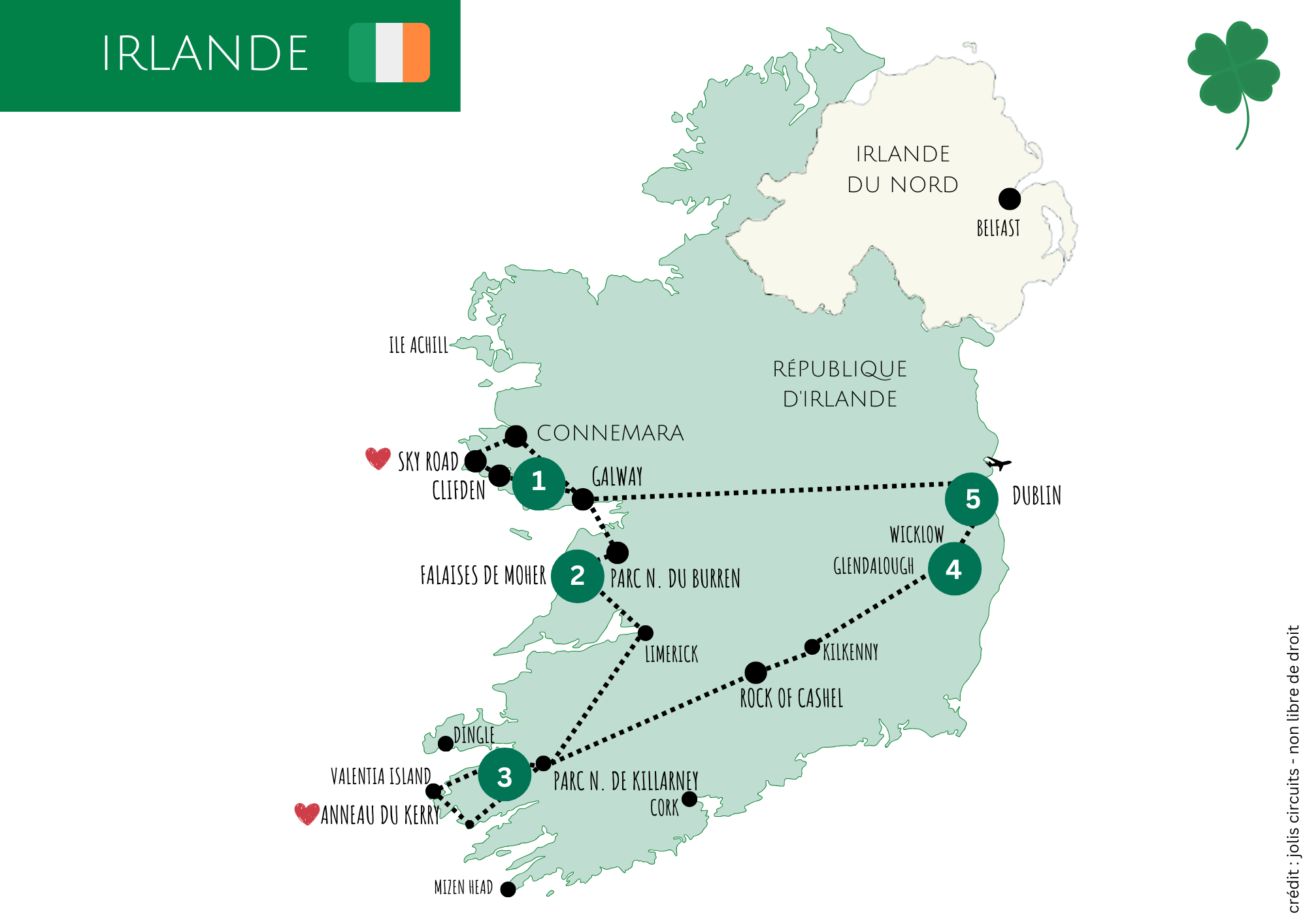 carte irlande