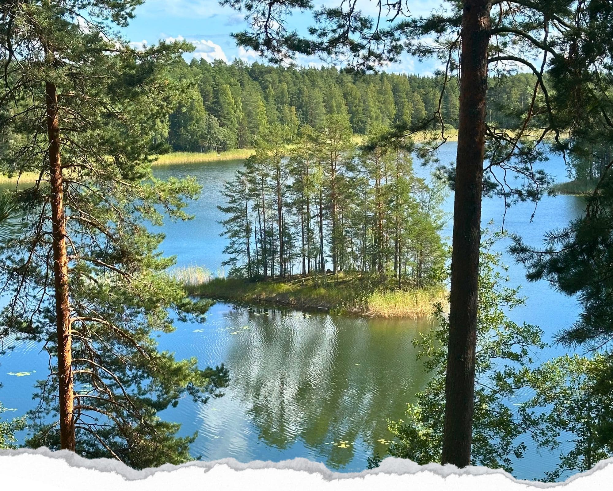 esker punkaharju, savonlinna, finlande
