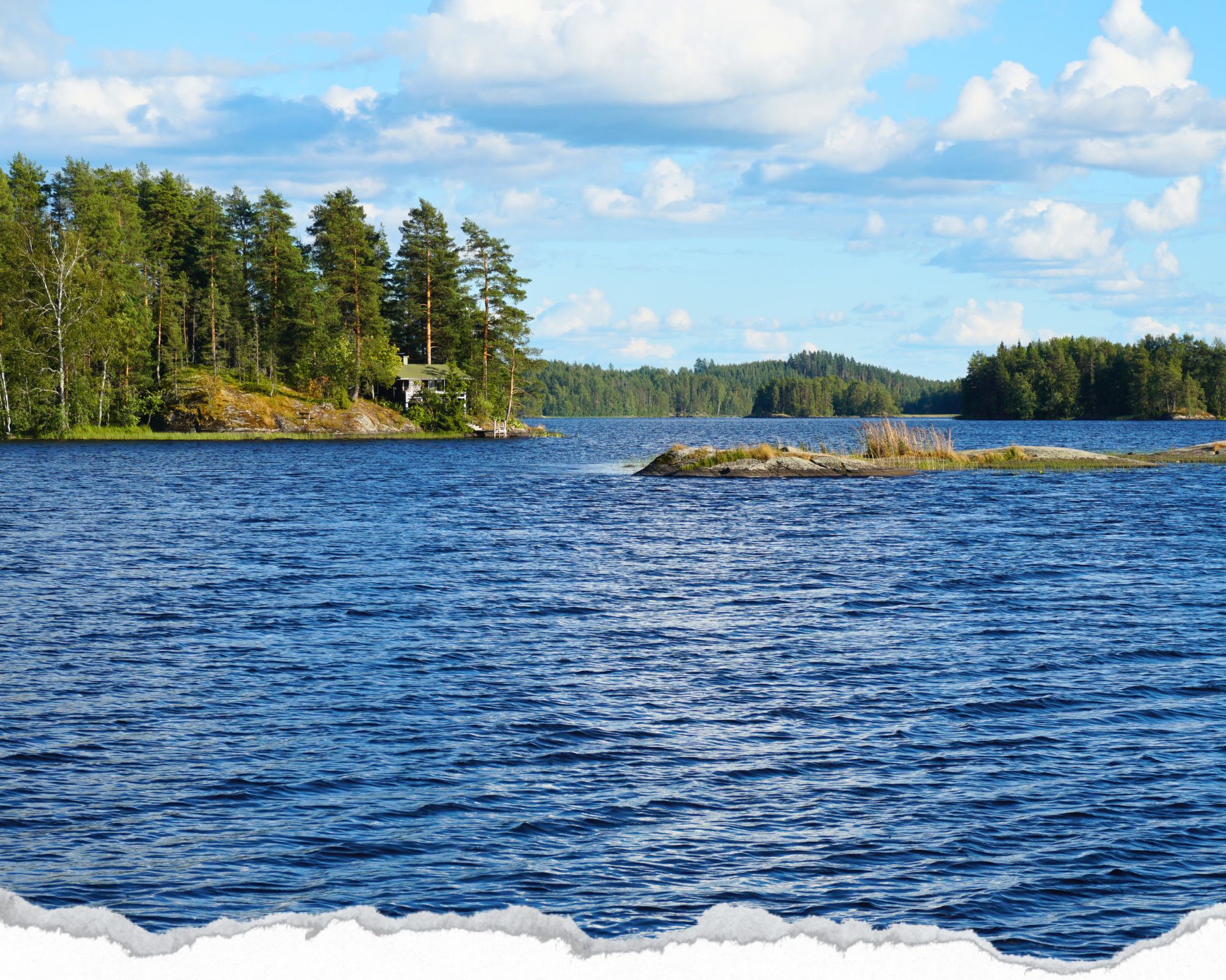 finlande, vue sur le lac