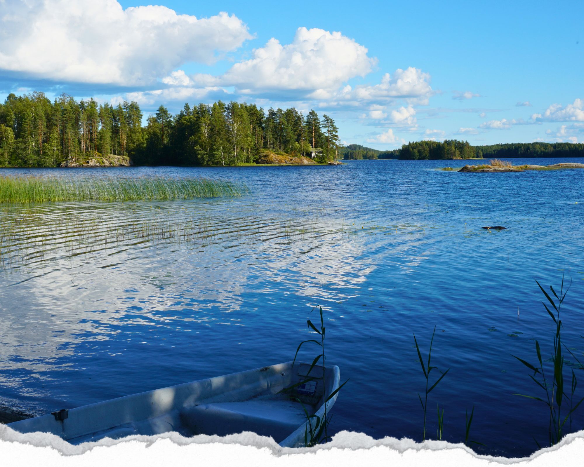 finlande, vue sur le lac
