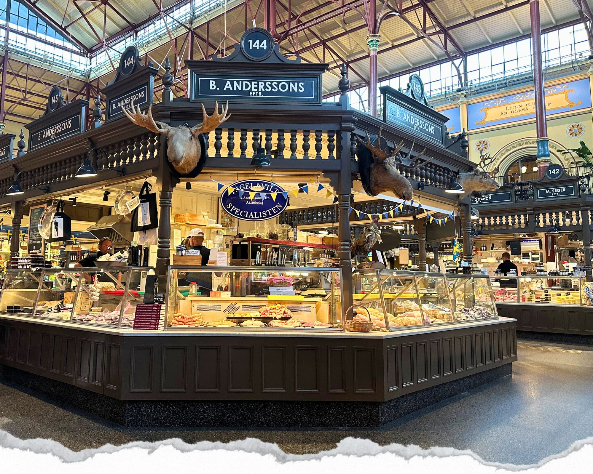 stockholm, suede, halles de Östermalms Saluhall