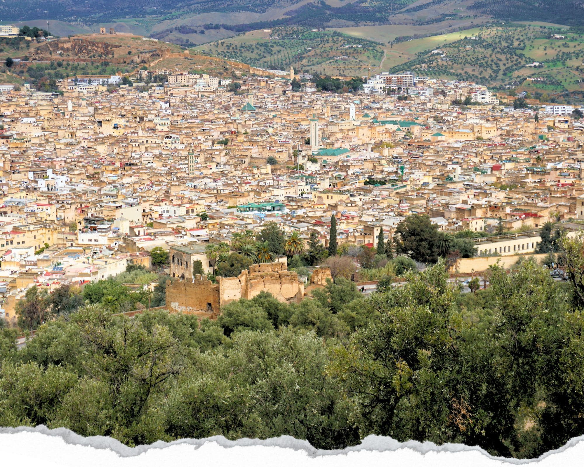 Borj Sud, Vue sur la ville de Fès, maroc