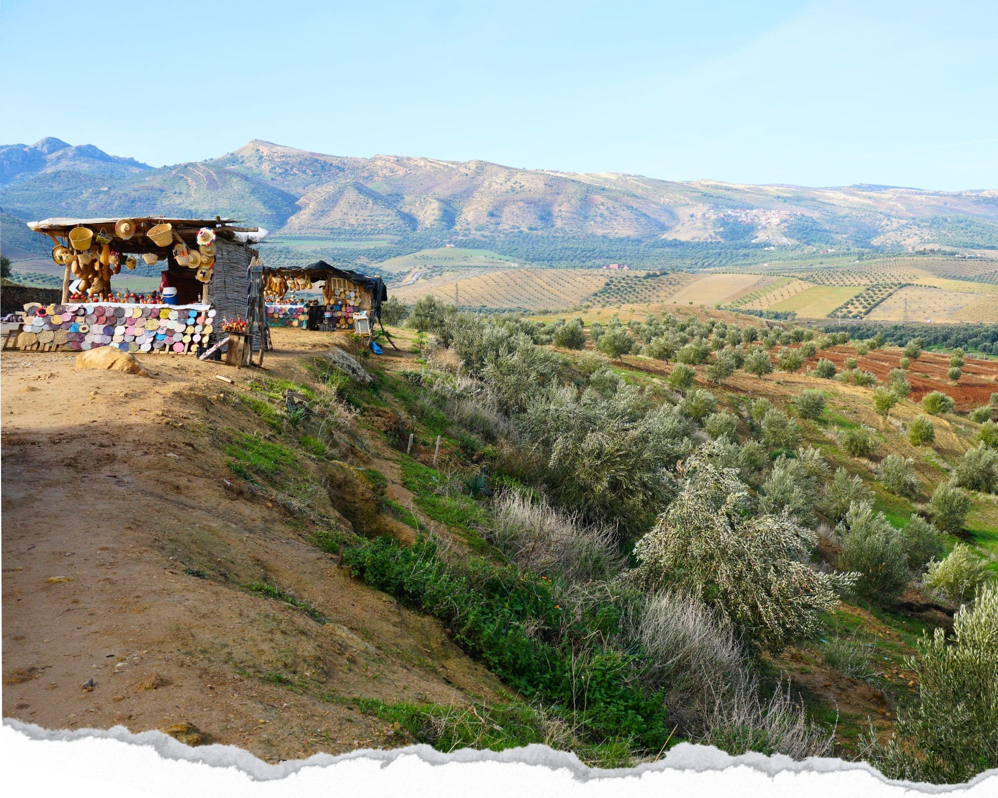route entre fès et meknes, lac de Sidi Chahede,maroc