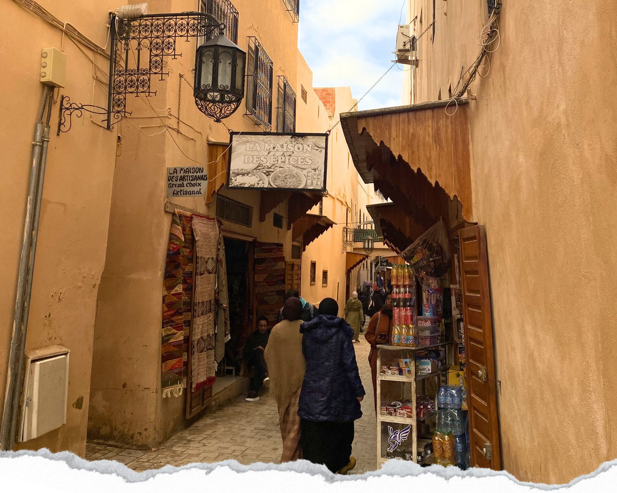 rues de meknes, maroc