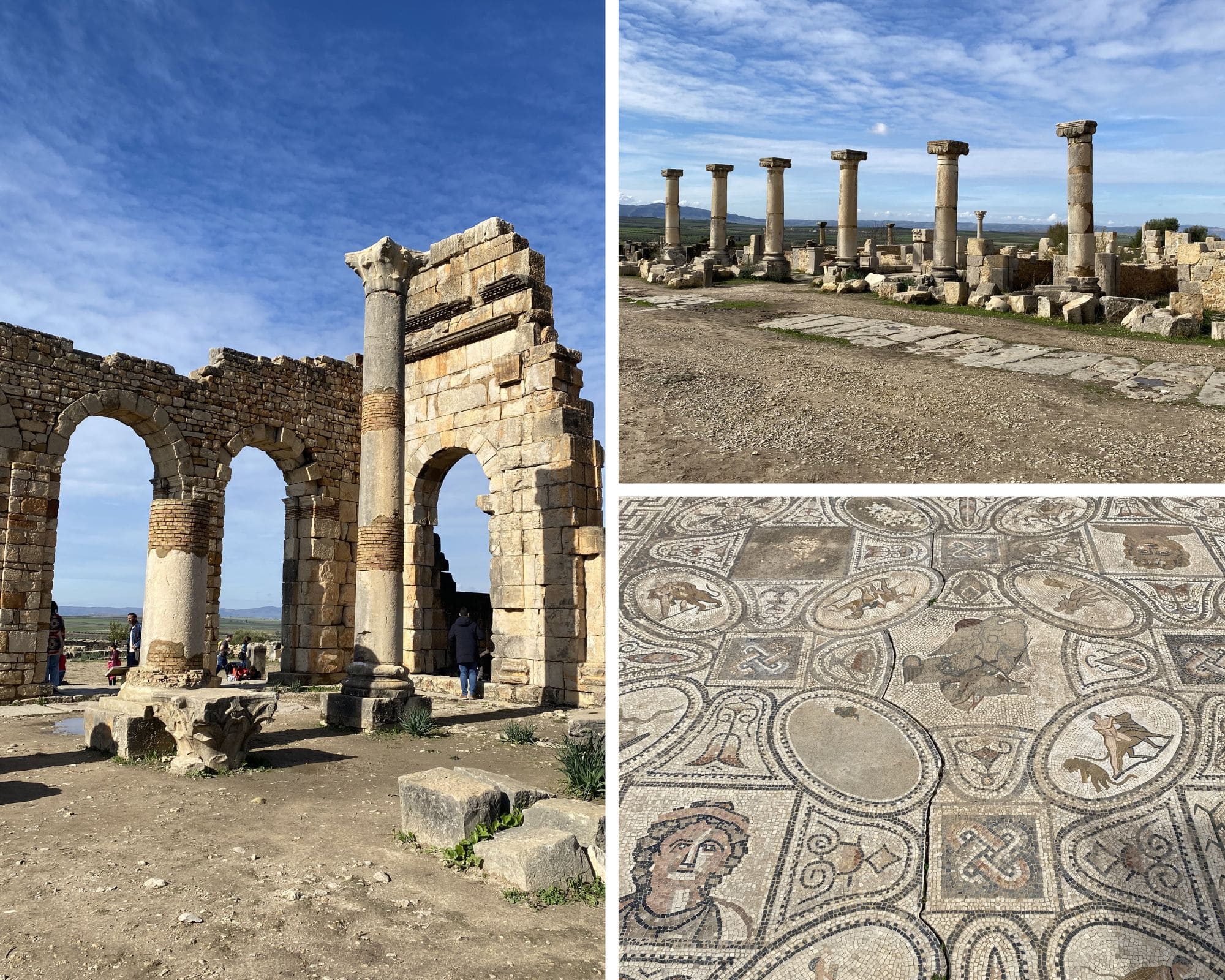 volubilis, site archéologique, maroc