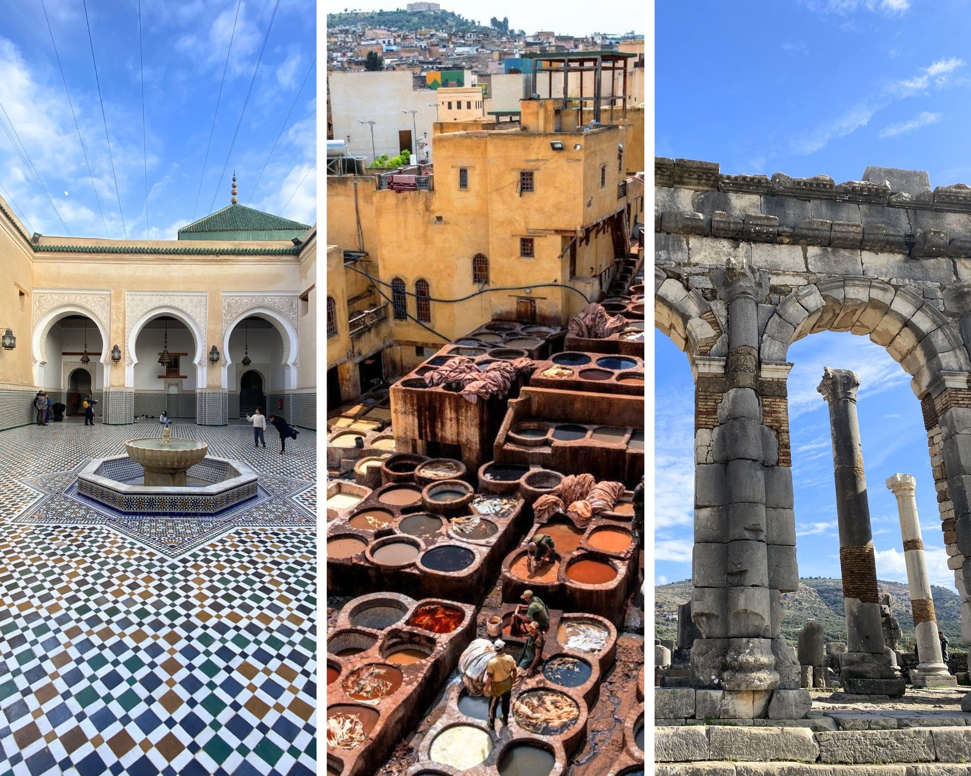 voyage à fes, meknes, volubilis au maroc