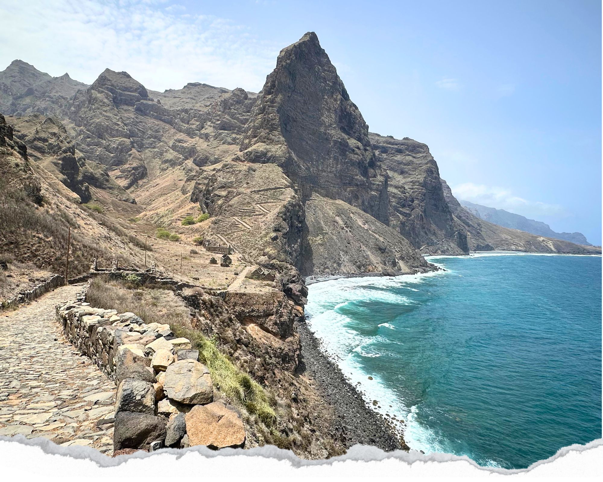 Cruzinha randonnée ponta do sol, île santo antao, cap vert, cabo verde