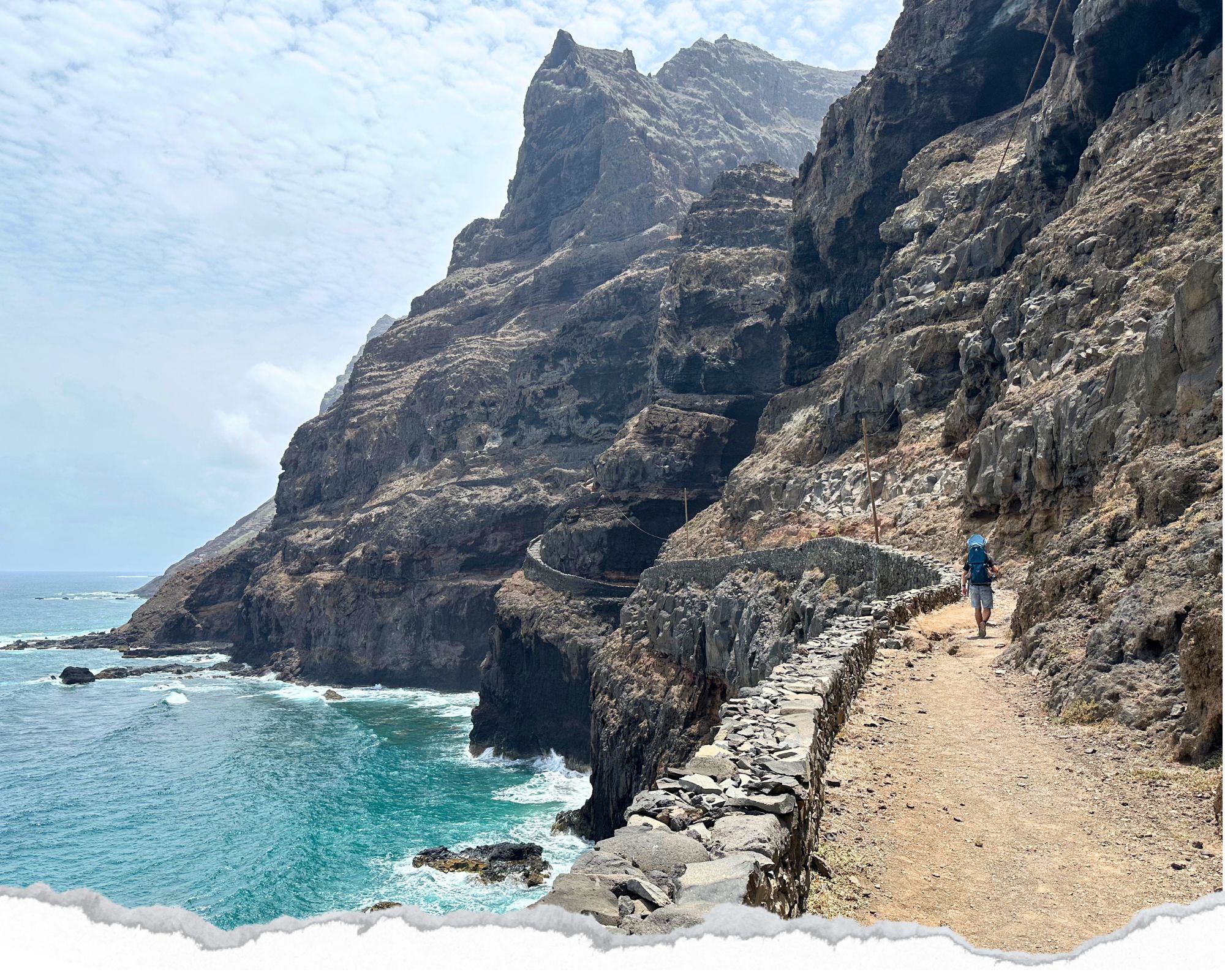 Cruzinha randonnée ponta do sol, île santo antao, cap vert, cabo verde