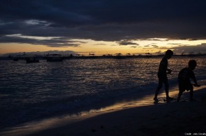 coucher de soleil panglao alona beach philippines